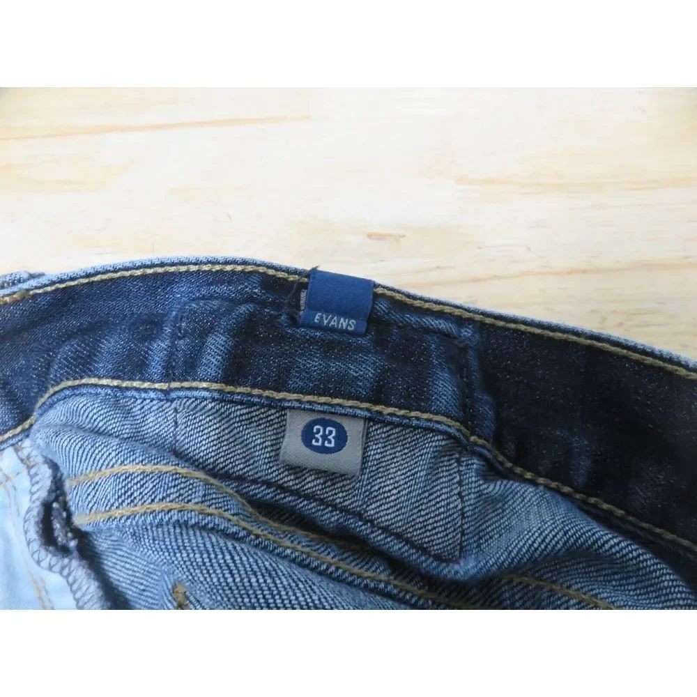 Mens Citizen‎ Of Humanity Blue Jeans Evans Size 33 Made In USA Y2K Straight VTG